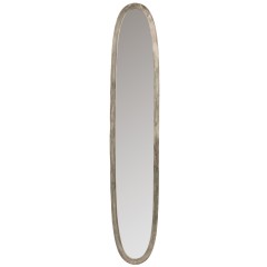 MIRROR OVAL ANTIQUE SILVER 180 